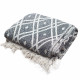 Boho Comfort Throws - 125x150cm - Black &amp; Biege Regency