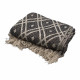 Boho Comfort Throws - 125x150cm - Black &amp; Biege Regency