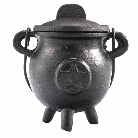 Cast Iron Cauldron with Pentagon 6.5x13cm