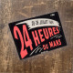 24 Heures Du Man Racing Poster - Metal Advertising Wall Sign