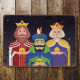 3 wise men kings nativity Christmas - Metal Advertising Wall Sign