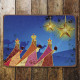 3 wise men kings nativity star  Christmas - Metal Advertising Wall Sign