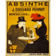 Absinthe J. Edouard Pernot  Leonetto Cappiello - Metal Advertising Wall Sign