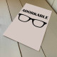 Adorkable Geek Glasses - Metal Typography Wall Sign