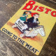 Ah Bisto Horse - Metal Advertising Wall Sign