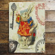 Alice in wonderland, White Rabbit - Metal Advertising Wall Sign