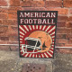 American Football Sports Retro - Metal Vintage Wall Sign