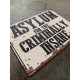 Asylum for the criminally insane  - Metal Vintage Wall Sign