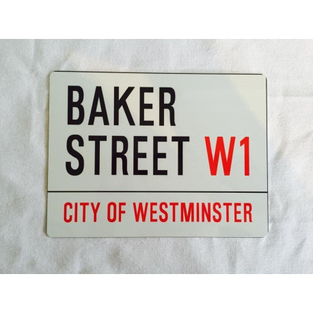 Bakers Street London Street Sign - Metal Street Sign Wall Sign