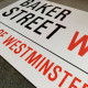 Bakers Street London Street Sign - Metal Street Sign Wall Sign