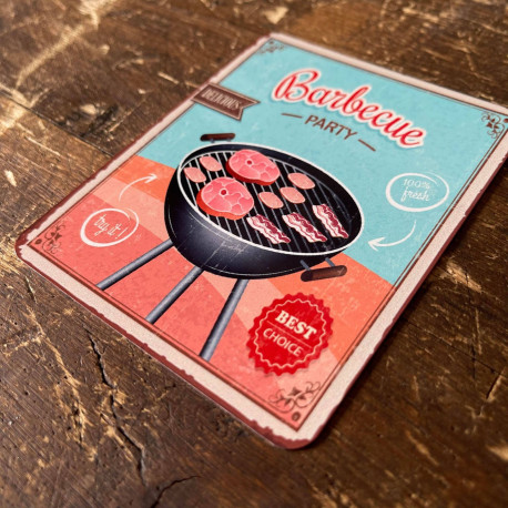 Barbecue BBQ -  Metal Sign Plaque