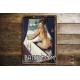 Bathroom Door Sign Personalised With Any Name / Text Pin Up Girl In Bath through window Metal Sign