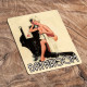 Bathroom Door Sign Pin Up Personalised With Any Name / Text - Pin Up Girl In Bath- Metal Sign