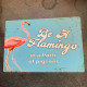 Be A Flamingo in a Flock Of Pigeons - Metal Humour Wall Sign (1)