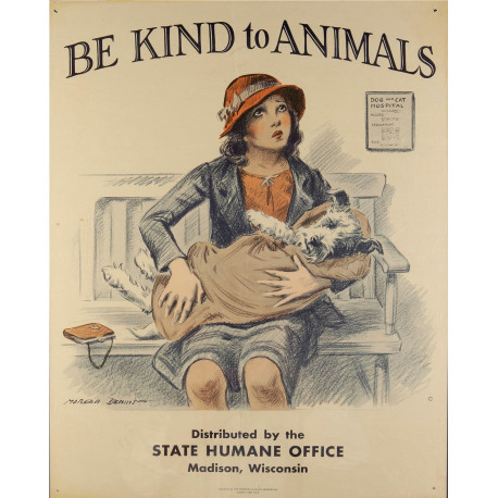 Be Kind To Animals Terrier Blanket- Metal Animal Wall Sign