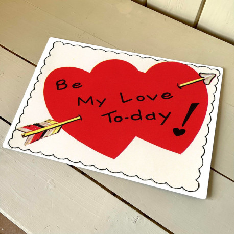 Be Mine valentine,  Metal Travel Wall Sign