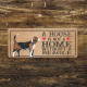 beagle Dog Metal Sign Plaque - A House Is Not a ome without a