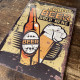 Beer botle and drink  - Metal Vintage Wall Sign