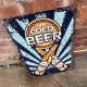 Beer Cold Cheers  - Metal Vintage Wall Sign