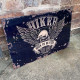 Biker Born To Be Free  Motorbike  - Metal Vintage Wall Sign