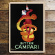 Bitter Campari Orange Drink Advert  - Metal Advertising Wall Sign