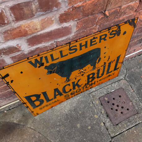 Black Bull Scotch Farmhouse - Metal Advertising Wall Sign