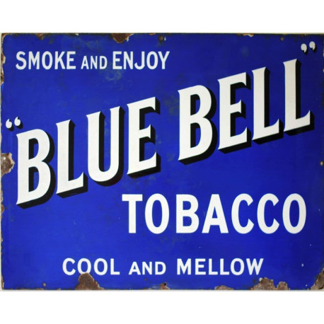 Blue Bell Tobacco - Metal Advertising Wall Sign