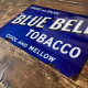 Blue Bell Tobacco - Metal Advertising Wall Sign