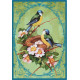 Blue Birds And Nest Collage - Metal Humour Wall Sign