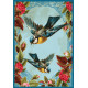 Blue Birds Collage - Metal Humour Wall Sign