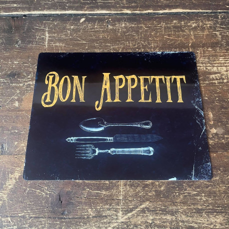 Bon Appetit Kitchen - Metal Humour Wall Sign