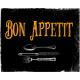 Bon Appetit Kitchen - Metal Humour Wall Sign