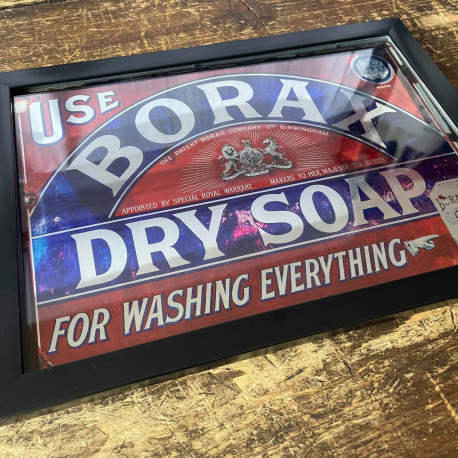 Borax Dry Shampoo Mirror  - Mirroed Metal Wall Sign