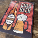 Bottle Beer Cold Bar  - Metal Vintage Wall Sign