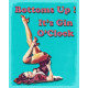 Bottoms Up Its Gin O&#039;clock - Metal Humour Wall Sign