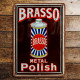 Brasso  Metal Polish - Metal Advertising  Metal Sign Plaque