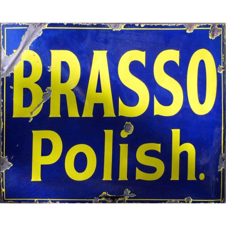 Brasso Metal Polish - Metal Advertising Wall Sign