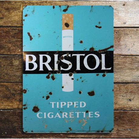 Bristol Cigarette - Metal Advertising Wall Sign