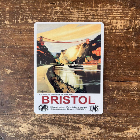 Bristol Clifton Suspension Bridge - Metal Travel Wall Sign