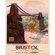 Bristol Clifton Suspension Bridge Rail - Metal Travel Wall Sign