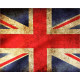 British Union Jack Flag Vintage - Metal Travel Wall Sign