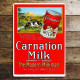 Carnation Milk The Modern Milkman - Metal Advertising Wall Sign