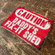 Caution Sign Personalised With Any Name / Text - Metal Art Wall Sign