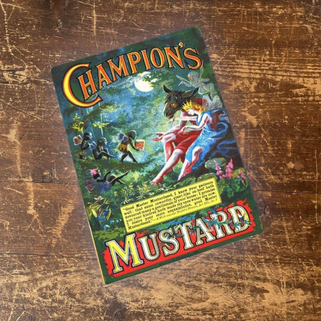 Champions Mustard Fairy - Metal Advertising Wall Sign