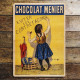 Chocolat Menier - Metal Advertising Wall Sign