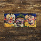 Circus 3 Clown Heads   Metal Wall Sign