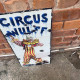 Circus Wulff Clown    Metal Wall Sign