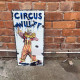 Circus Wulff Clown    Metal Wall Sign