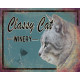 Classy Cat Winery Brewery Style Animal - Metal Advertising Wall Sign