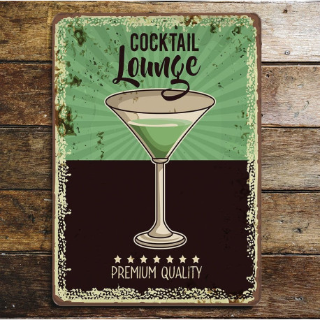 cocktail lounge - Metal Advertising Wall Sign